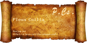 Pleva Csilla névjegykártya